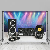Aperturee - Aperturee Retro Music Dance Party Stage Cake Smash Backdrop